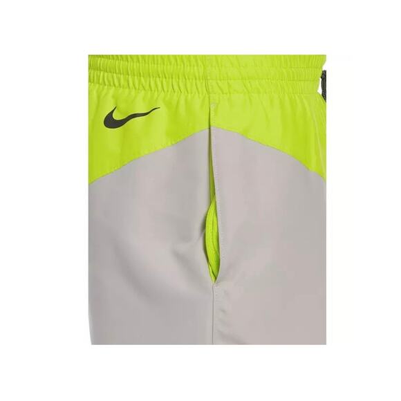 Nike Mens Gray Black Logo Jackknife Volley Brief Lined Swim Trunks Short XXL NWT - Picture 5 of 9